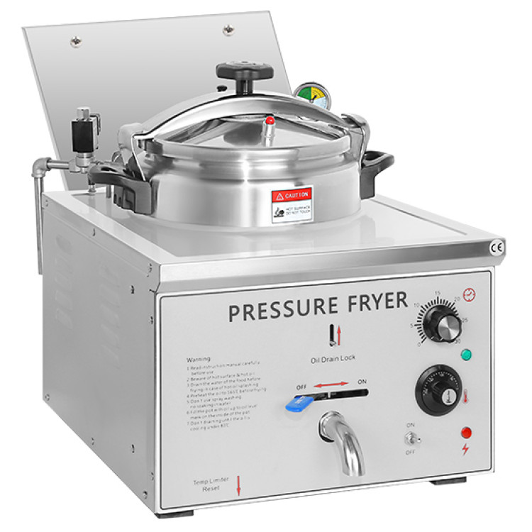 Friteuse à pression professionnelle YXDT16 en acier inoxydable 16 L 570 x 440 x 520 mm | Adexa YXDT16 Friteuse à pression professionnelle YXDT16 en acier inoxydable 16 L 570 x 440 x 520 mm | Adexa YXDT16