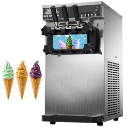 Machine à glace à l'italienne professionnelle de comptoir 18-20 L/h 1300 W 290 R200 Double parfum | Adexa ZBBQL128