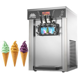 Machine à glace à l'italienne verticale professionnelle 18-20 L/h 1300 W 290 R200 Double parfum | Adexa ZBBQL168
