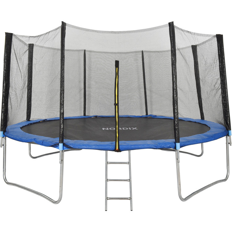 Trampoline avec filet de sécurité et échelle ⌀424cm | Nordix ZS14FT