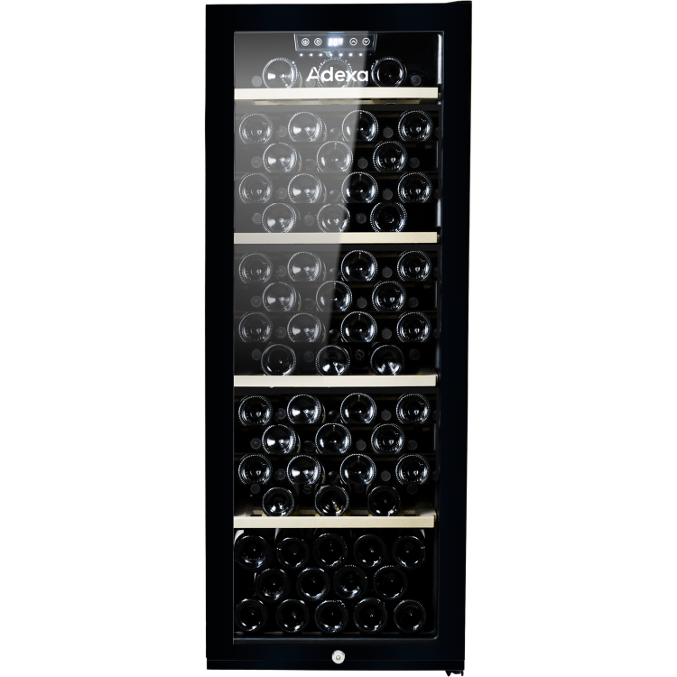 Cave à vin commerciale 203 litres, 105 bouteilles, porte vitrée, 4 étagères, 490 x 575 x 1285 mm | Adexa ZSA200 Cave à vin commerciale 203 litres, 105 bouteilles, porte vitrée, 4 étagères, 490 x 575 x 1285 mm | Adexa ZSA200