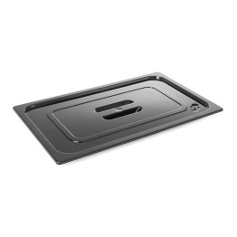Couvercle de bac gastronorme en polycarbonate GN1/1 noir | Adexa PB811L