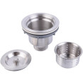 Évier Professionnel Inox 1100x600x900mm 2 bacs Crédence | Adexa ST245A