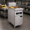 Friteuse électrique professionnelle autonome à double cuve (2 x 14 L) 400 x 800 x 1100 mm | Adexa EF9C2