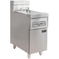 Friteuse électrique professionnelle autonome à double cuve (2 x 14 L) 400 x 800 x 1100 mm | Adexa EF9C2