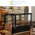 Vitrine réfrigérée 160 litres, 2 étagères, noire | Adexa CW160BLACK