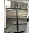 Congélateur commercial vertical 1150 litres en acier inoxydable à double porte, dimensions 1480 x 730 x 2010 mm, ventilation assistée | Adexa THL1180BT