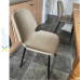 Chaise de salle à manger latérale siège en cuir PU marron clair | Adexa GSYH003LB