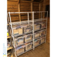 Étagère commerciale blanche à 5 niveaux 750 x 350 x 1500 mm | Adexa MGA262