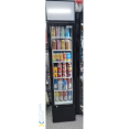 Refroidisseur de bouteilles commercial vertical 160 litres, porte vitrée à charnière unique, noir et blanc | Adexa SSP160FEA