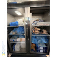Congélateur commercial vertical 1150 litres en acier inoxydable à double porte, dimensions 1480 x 730 x 2010 mm, ventilation assistée | Adexa THL1180BT