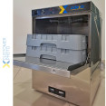 Lave-vaisselle professionnel de catégorie B, 500 assiettes/heure, panier de 500 mm, pompe de vidange, pompe à détergent, pompe à liquide de rinçage | Adexa WZ50DRDP, catégorie B